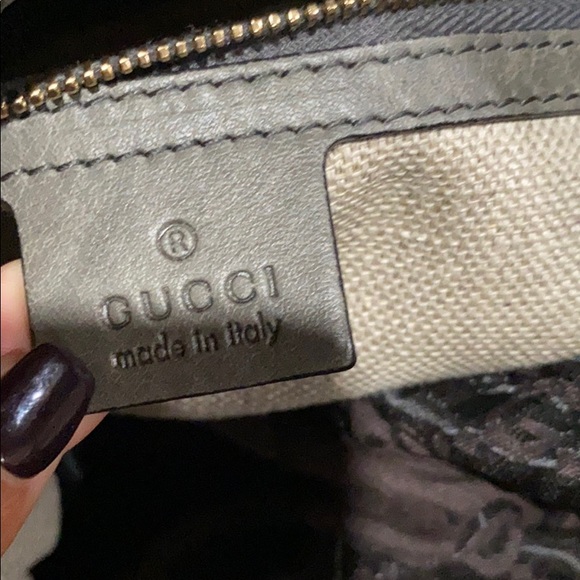 Calfskin Large GUCCI AUTHENTIC GRAY Shoulder Bag - Picture 5 of 6